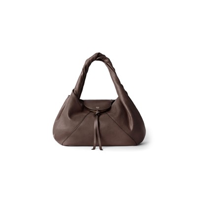 FENDI SPY DARK BROWN LEATHER BAG 8BR839AYCTF0L1B (48*22*20cm)